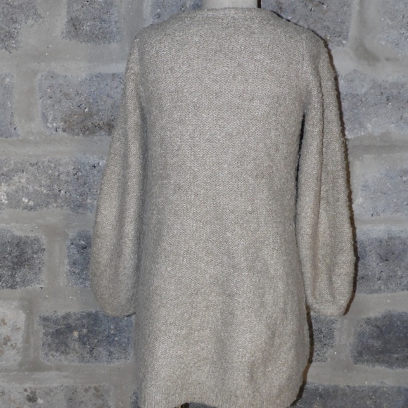 EARTH music & ecology oatmeal tunic sweater - Picture 3 of 6